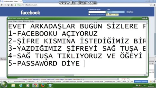 arkadaşımın facebook şifresini öğrenmek istiyorum