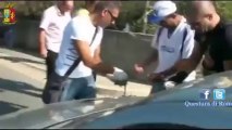 Roma - Parcheggiatori abusivi, operazione di polizia (26.08.13)