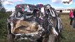 Enorme crash en rallye, Kauno ruduo 2013 - voiture complètement détruite.