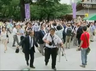 Visite polémique de Jean-Marie Le Pen au Japon