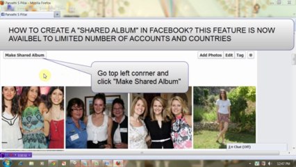 FACEBOOK New Feature SHARED ALBUM