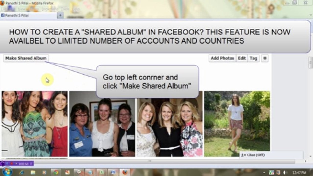 FACEBOOK New Feature SHARED ALBUM