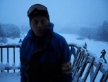 Il neige, il neige au centre de ski alpin d'Ovifat