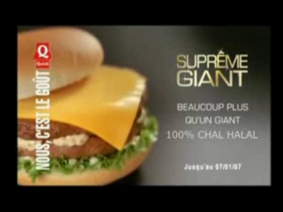 Fausse pub pour le Quick halal