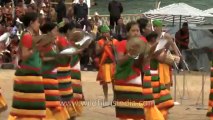 Nagaland-hornbill festival-Kachari-Dance with the plate-4