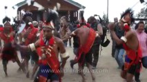 Nagaland-hornbill festival-konyak tribe dancing