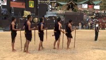 Nagaland-hornbill festival-Lotha-indigenous game of target animal with spear-1