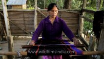 Nagaland-lotha woman weaving