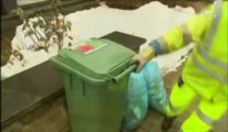 La neige perturbe la collecte des déchets à Liège