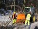 Nettoyage des arbres abattus sous le poids de la neige