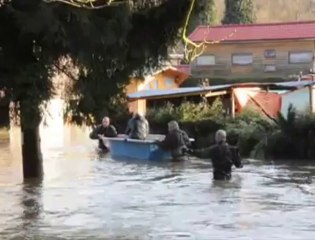 Inondation au "camping du pont de Mery"