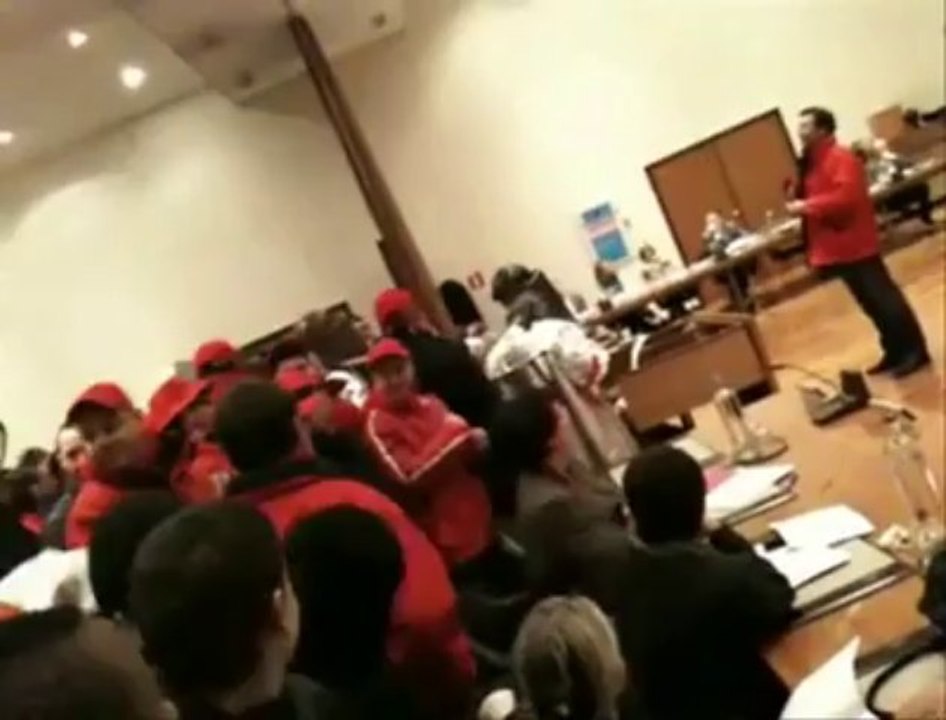 Métallos au Conseil communal de Seraing