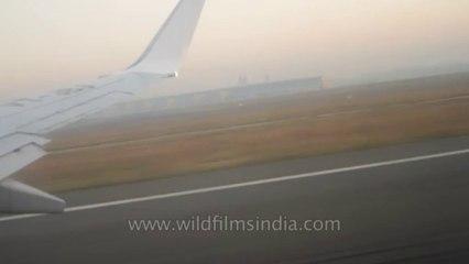 taking off from delhi airport
