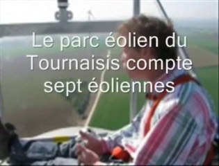 Tournai: à 108 mètres de haut, dans une éolienne