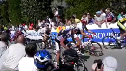 Flèche Wallonne 2011, ascenssion du Mur de Huy