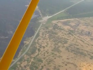 Important incendie dans les Hautes Fagnes vidéo aérienne 2 du mardi 26 avril 2011