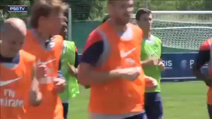 A l'entraînement avec Kevin Gameiro