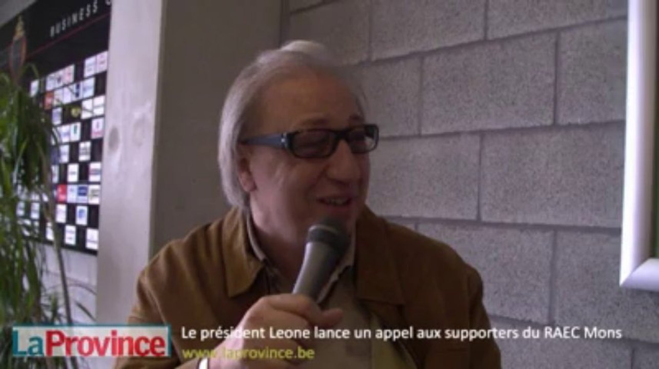 RAEC Mons : le président Leone lance un appel aux supporters