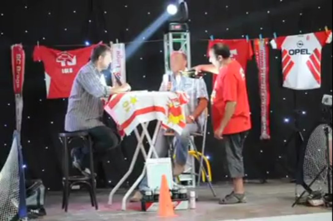 Finale de la Coupe de Belgique Standard-Westerlo à Huy avec Gilbert Bodart