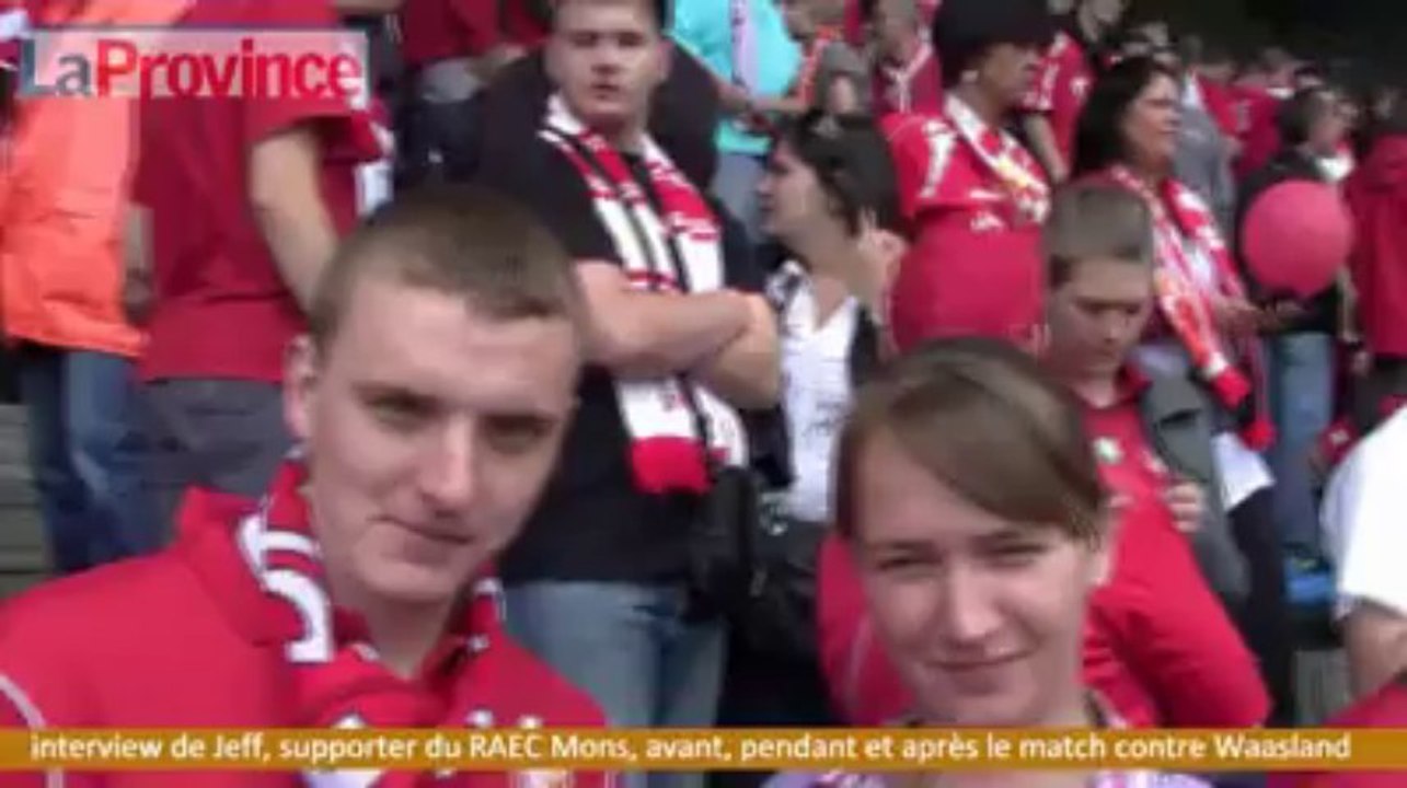 Waasland - Mons : interview d'un supporter, avant, pendant et après le match
