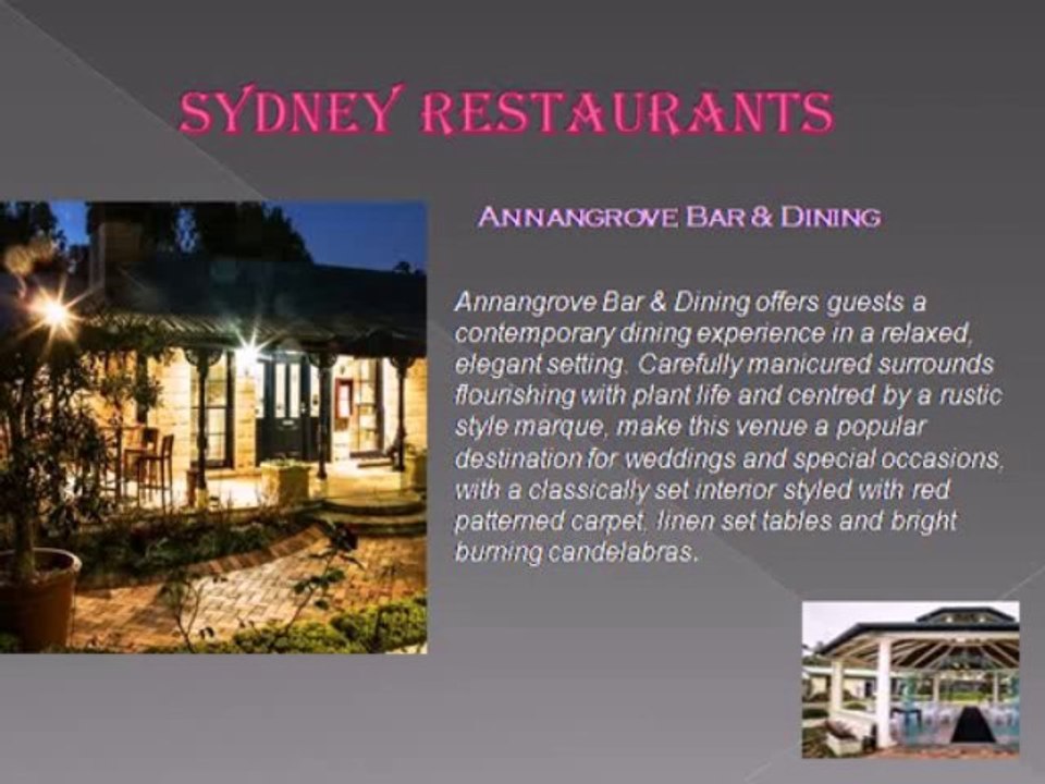 AGFG: Best Sydney restaurant in Australia