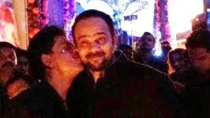 Shahrukh Khan's Gay Act Kisses Rohit Shetty Publicly - CAUGHT