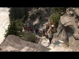 Pilgrims carrying idol of mother Ganga to Lanka