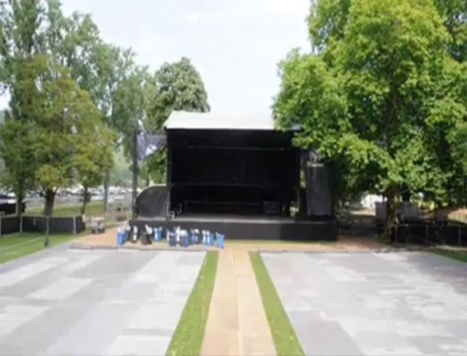 Les ardentes avant l'arrivée des festivaliers