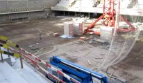 Liège: visite du chantier de la future patinoire de Médiacité (3)