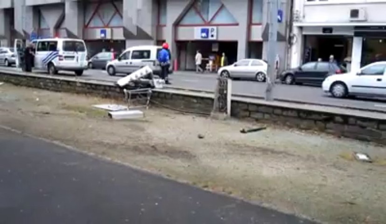 accident boulevard d'Avroy à Liège
