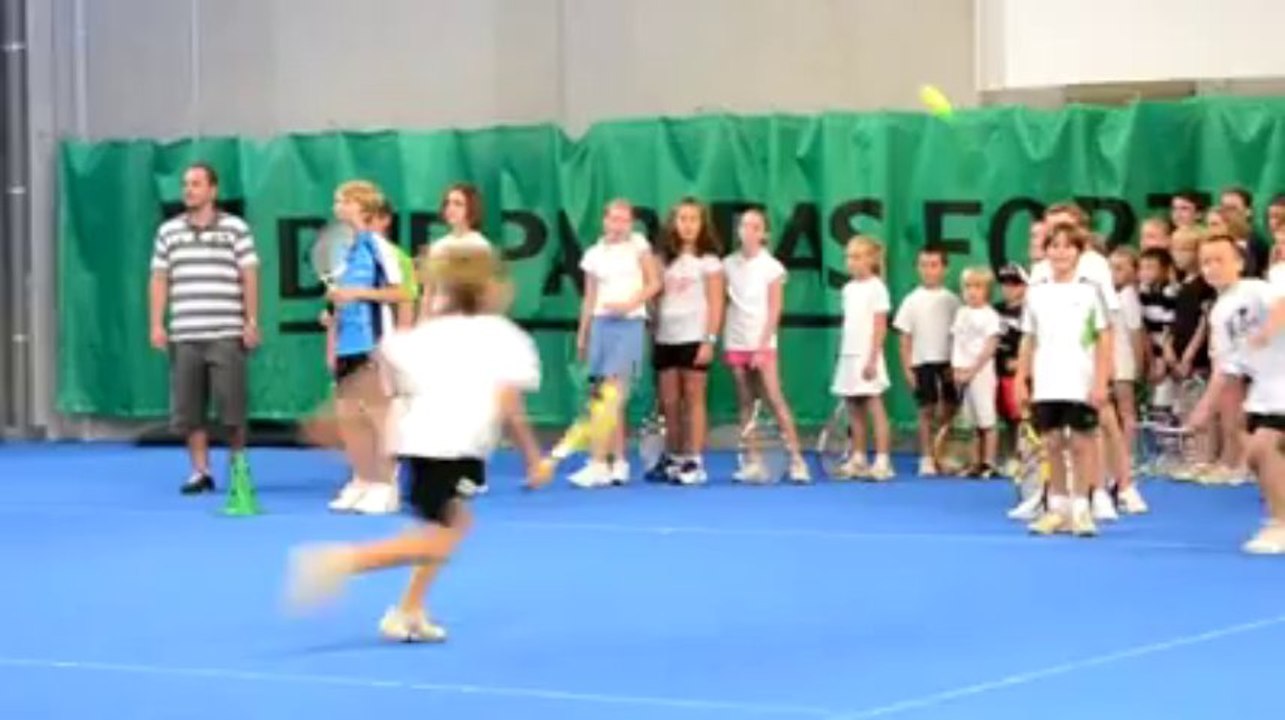 Steve Darcis et Olivier Rochus ont inauguré la nouvelle infrastructure sportive du TC Natham à Hamois (1)