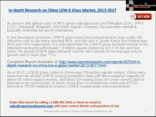 China LOW-E Glass Market 2013-2017