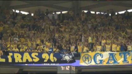 Maccabi-Spirou Charleroi: le kop du Maccabi en transe