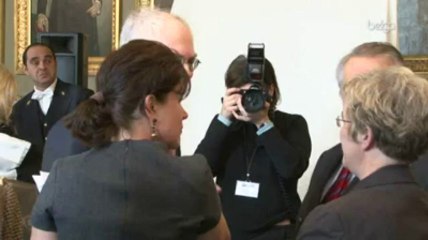 Inauguration du portrait d'Herman Van Rompuy