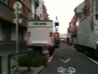 Michael Caine en tournage à Molenbeek