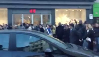 Manifestation violente à la Porte de Namur