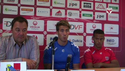 Arrivée de Benjamin Lecomte et Rémi Mulumba