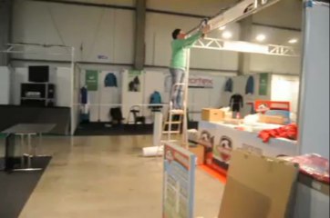 Benoît Thans présente le premier salon du foot, au Sljivo