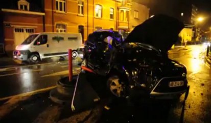 Jambes: accident entre une voiture er un train