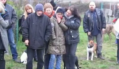 50 personnes et 15 chiens en hommage à Shayna, abattue par la police (1)