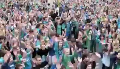 Herve: plus de 1000 participants au flash mob du collège de La Providence
