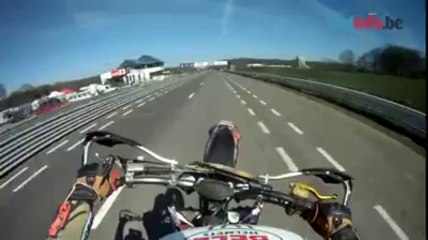 Le circuit de Supermoto de Chimay en camera embarquée avec Christophe Bertrand