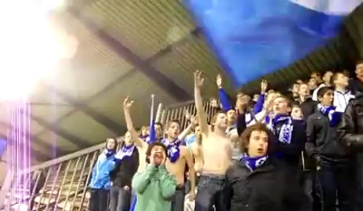 Ciney champion 2012 de Prom D: les supporters bleu e blanc