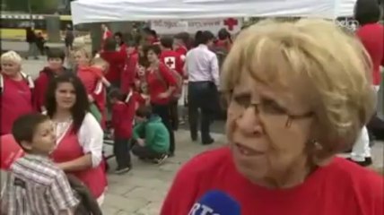 Croix Rouge: un Flashmob solidaire à Liège
