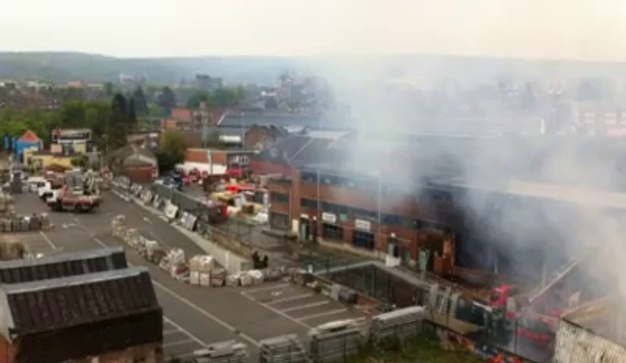 Incendie au BigMat de Liège