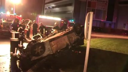 Accident à Gosselies: un mort brulé vif dans sa voiture