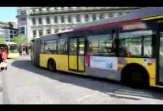 Liège: le rond point des bus place Saint Lambert en piteux état