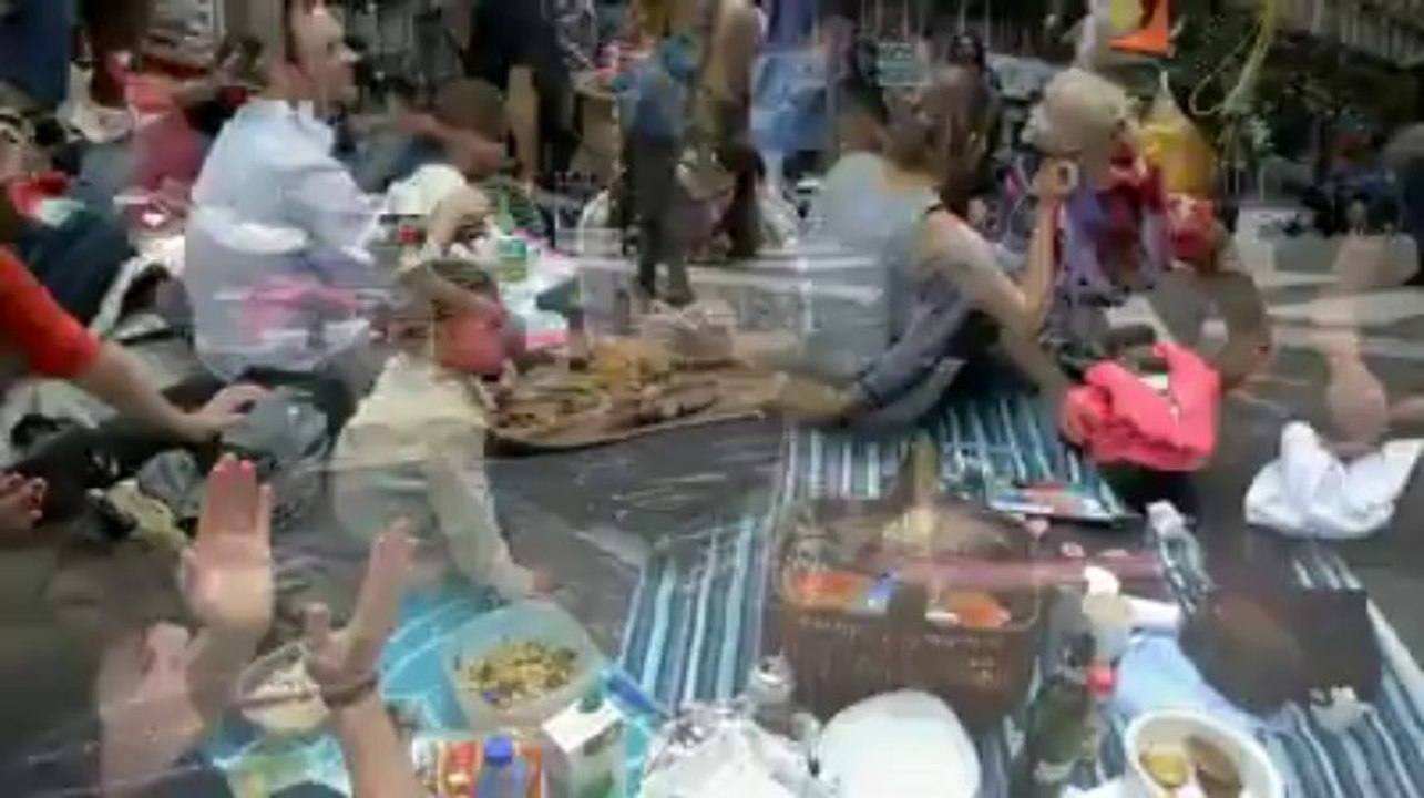 Picnic Anspach: pique nique a la Bourse