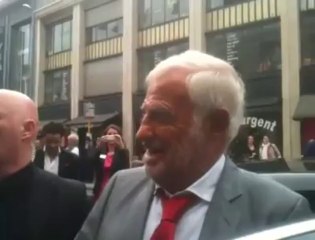 Arrivée de Belmondo ce 19 juin à Bruxelles pour recevoir l’Ordre de Léopold