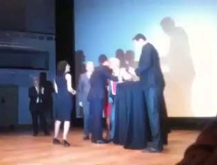 Belmondo recoit l'Ordre de Léopold au Bozar à Bruxelles